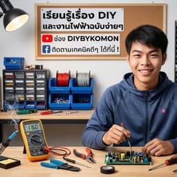 รูปโปรไฟล์ของ DIYBYKOMON งานไฟฟ้ารับประกัน